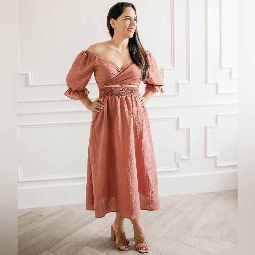 ODDY | Puff Sleeve, Wrap-style Dress